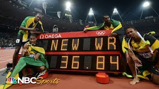 Usain Bolt anchors world record 4x100 relay at 2012 Olympics  NBC Sports [upl. by Calia]