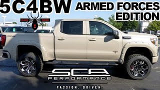 2019 GMC Sierra AT4 Black Widow Armed Forces Lifted Truck 4x4  Dave Arbogast Lifted Trucks G13765 [upl. by Eelrahc]