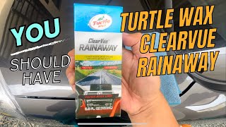 Turtle Wax Clearvue Rainaway Application and Review [upl. by Idarb]