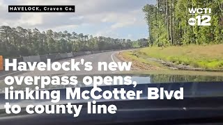 Havelocks new overpass opens linking McCotter Blvd to county line [upl. by Ahsa]