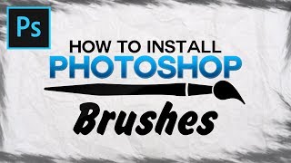 Photoshop CCCS6 How To Install Brushes Download Abstract and Other Brushes [upl. by Blackstock]