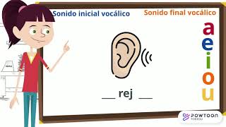 Sonido inicial y final vocálico [upl. by Anahcra]