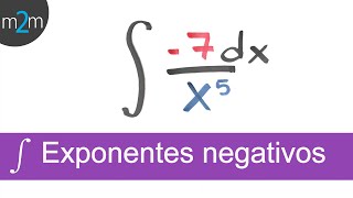 Integral con exponente negativo │ ej 1 y 2 [upl. by Ynnel167]