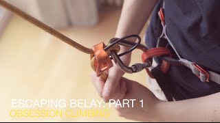 Climbing tips ESCAPE BELAY Part 1 Tying off your belay device [upl. by Menell]