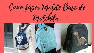 como fazer molde de mochila [upl. by Ycniuqed]