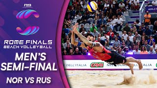 Mens SemiFinal NOR vs RUS  Beach Volleyball World Tour Finals Rome 2019 [upl. by Welbie]