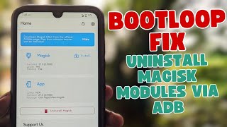 Magisk Module Bootloop Fix With USB Debugging Enabled [upl. by Shellans]