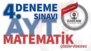 Şubat 2024  YKS 4 Deneme Sınavı AYT MATEMATİK Çözüm Videoları [upl. by Benjamin282]