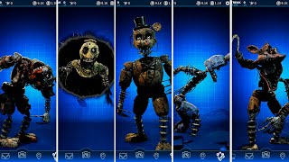 FNAF JOY OF CREATION Ignited Animatronics FNAF AR Workshop Animations [upl. by Eynttirb]