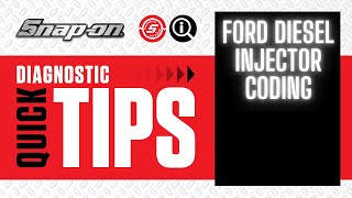 Ford Diesel Injector Coding  Quick Tip  Training Solutions® [upl. by Llirred635]