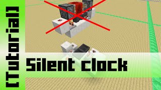 Silent Hopper Clock Tutorial Minecraft 110 [upl. by Nodarse969]