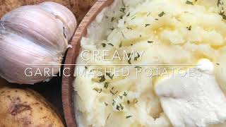 Buttery Creamy Garlic Mashed Potatoes [upl. by Annaillil]