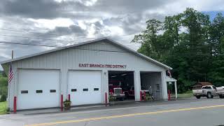 Station Siren East branch volunteer fire district going on a response in Upstate New York [upl. by Herrera414]