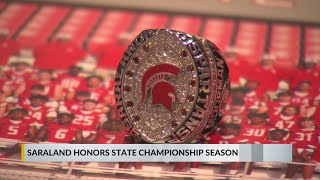 Saraland High School football receives state championship rings [upl. by Alyat349]