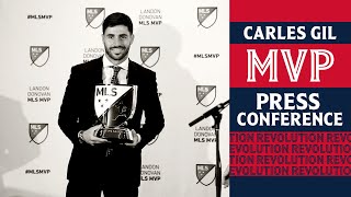 PRESS CONFERENCE Carles Gil named 2021 Landon Donovan MLS MVP [upl. by Walli78]