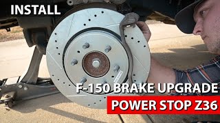 Upgrade F150 Brakes with PowerStop Rotors and Pads [upl. by Aicatsan]