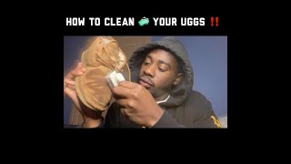 How to clean your uggs Without ugg cleaner kit‼️ [upl. by Boucher]