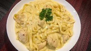 Creamy Chicken Fettuccine Alfredo Recipe  Instant Pot [upl. by Jessalin]