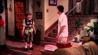 Two and a Half Men  Charlie Takes Jake to School HD [upl. by Nnayt]