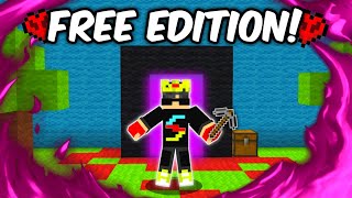 I TRIED TO BEAT MINECRAFT FREE EDITION IN HARDCORE 🤯 [upl. by Neri]