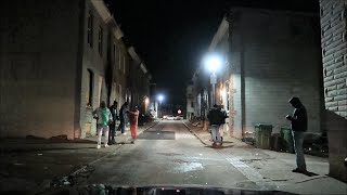 BALTIMORE CITY DANGEROUS AREAS BACKSTREETS [upl. by Now]