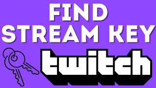 How To Find Your Twitch Stream Key  Reset Twitch Stream Key  2021 [upl. by Gruber]