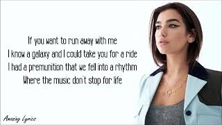 Dua Lipa  LEVITATING feat Madonna and Missy Elliott Official Music Video Lyrics [upl. by Siramad373]