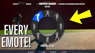 NEW MAP With EVERY EMOTE in Fortnite Updated FREE Emote Creative Glitch [upl. by Etteval793]