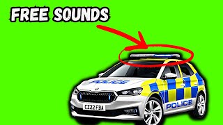 UK Police SIREN  Free sound effects  Free download 👮 [upl. by Laurin752]