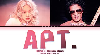 ROSÉ amp Bruno Mars APT Color Coded Lyrics [upl. by Emaj]