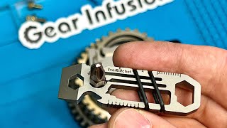 EverRatchet by GEAR INFUSION  Ratcheting  Single Piece Titanium  EDC  Multitool [upl. by Iorgos]