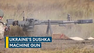 Dushka The Ukrainian militarys modified Sovietbuilt machine gun [upl. by Aicilic458]