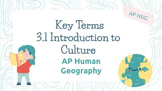 AP Human Geography Key Terms 31 Introduction to Culture [upl. by Gnud216]