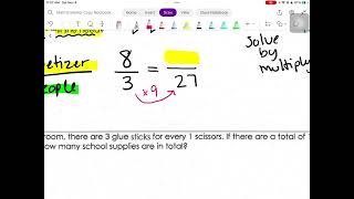 Equivalent Ratios Word Problems Part 2 2023 [upl. by Adnomar274]