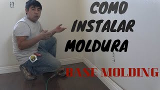 Como instalar moldura base molding [upl. by Anjali]