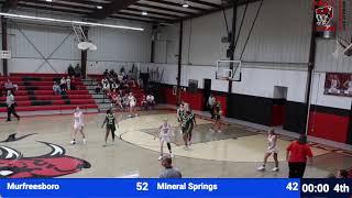 Murfreesboro Rattlers vs Mineral Springs Hornets  Junior and Senior Girls Basketball [upl. by Barris]