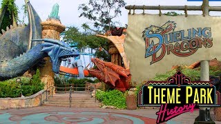 The Theme Park History of Dueling DragonsDragon Challenge Universals Islands of Adventure [upl. by Schlenger]