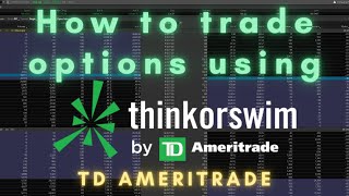 Trade Options Using ThinkorSwim For Beginners [upl. by Alyson]