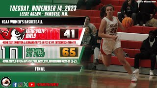 Keene State Womens Basketball Highlights at Dartmouth 11142023 [upl. by Euqirdor]