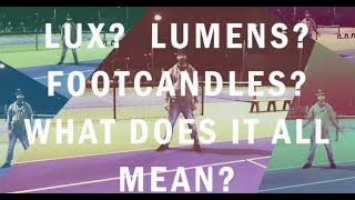 Footcandles amp Lux  what does fc amp lx feel like in sports lighting How many footcandles [upl. by Meridel]