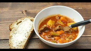 Beef and Barley Vegetable Soup [upl. by Ylrebmyk]