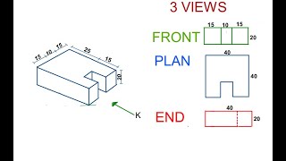 1st angle projection [upl. by Drapehs]