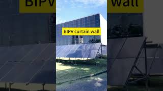 Curtain Wall with Photovoltaic Glass  BIPV Facades Construction Projects [upl. by Vickie70]