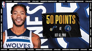 Derrick Rose Drops CareerHigh 50 PTS  NBATogetherLive Classic Game [upl. by Goldsworthy]