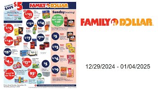 Family Dollar Weekly Ad  12292024  01042025 [upl. by Adnwahs860]