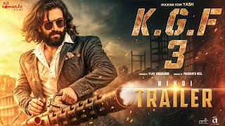 KGF Chapter 3  Concept Trailer HINDI  Yash  Raveena Tandon  NTR  Prashanth Neel  2025 [upl. by Ahsemit]