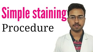 Simple staining procedure in hindi  bacterial simple staining  safranin and methylene blue stain [upl. by Chrissie250]