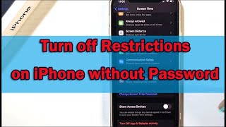 How to Turn off RestrictionsParental Control on iPhone without Password iOS 18 Supported [upl. by Aicert621]