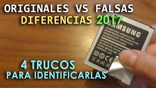 Como diferenciar Baterías originales y falsas replicas o genericas  Modo fácil [upl. by Ahsykal]