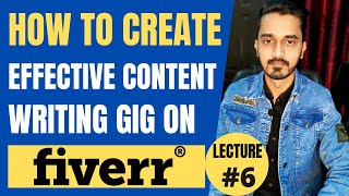 How to Create Content Writing Gig on Fiverr  Rank Content Writing Gig on Fiverr [upl. by Walston]